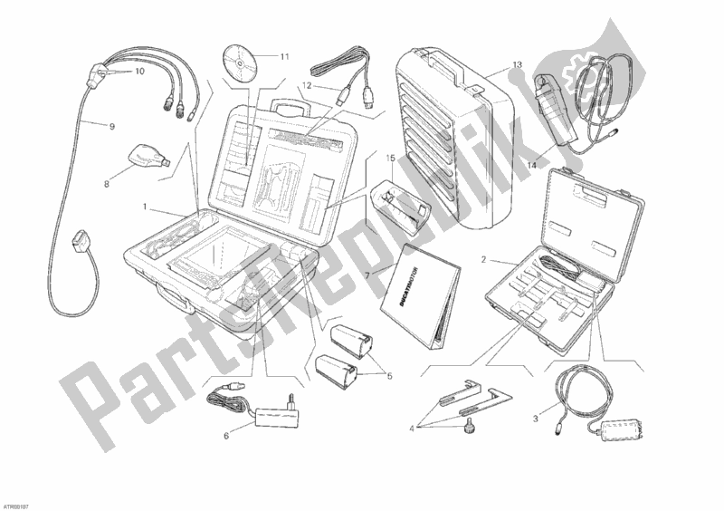 All parts for the Check Intrument Dds of the Ducati Monster 1100 ABS 2010
